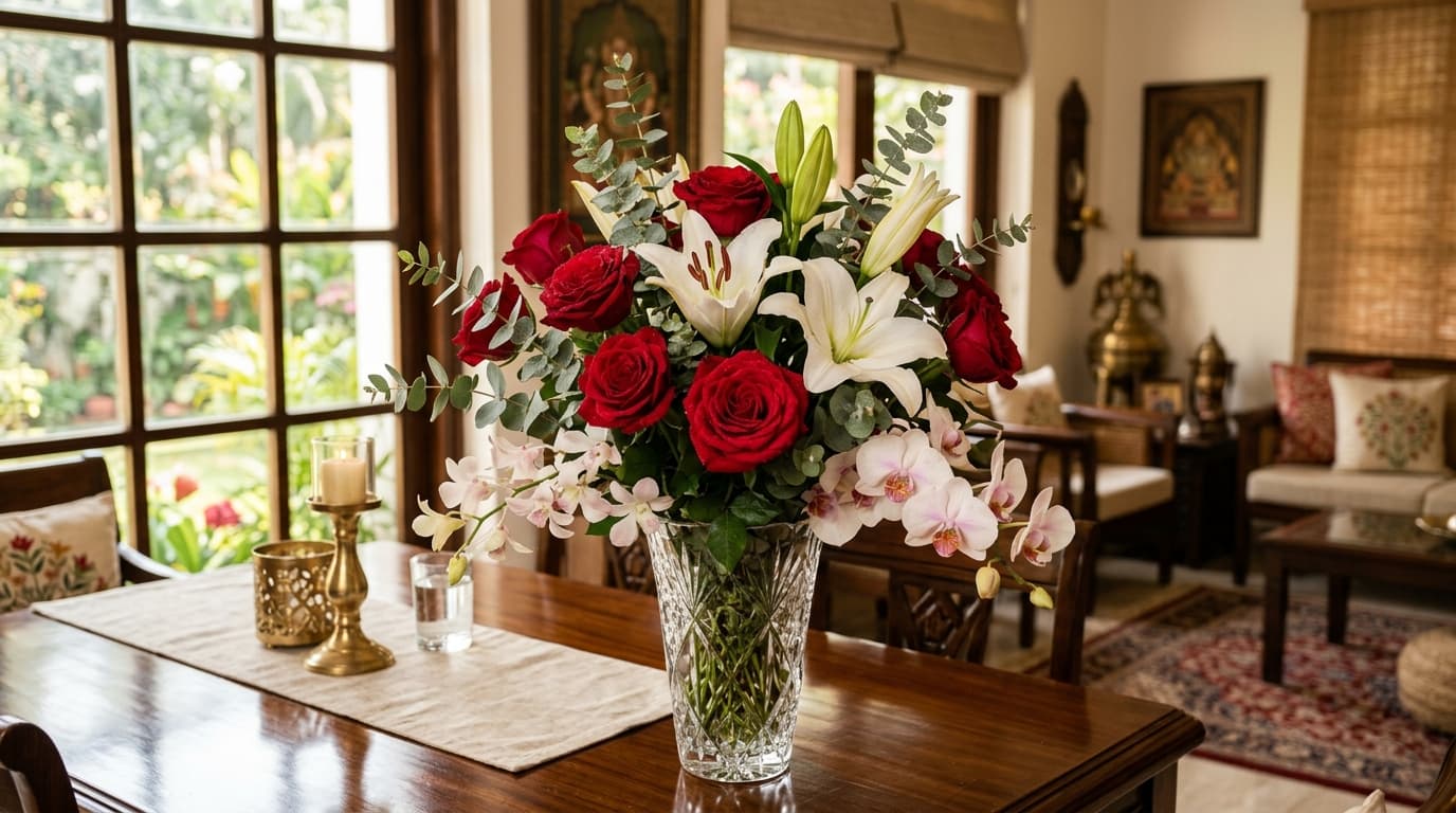 Send Flowers to India from Abroad - Petals Paradise